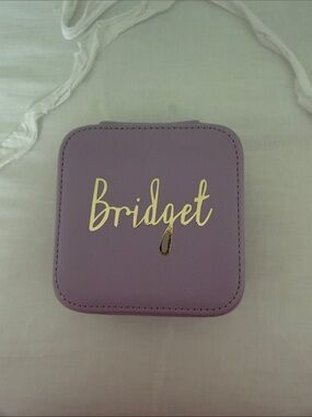 Custom Lavender Travel Size Jewelry Case